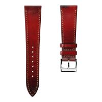 Radstock Vintage Genuine Leather Watch Strap - Vintage Light Red - 17mm
