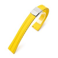 Quick Release FKM28 Yellow FKM Rubber watch strap - 16mm