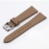 Vintage Epsom Italian Leather Sand Beige Watch Strap with Quick Release - 21mm
