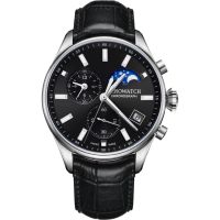 Aerowatch Les Grandes Classiques Chrono Moon Phase Black