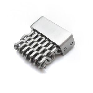 18mm, 20mm, 22mm or 24mm Stainless Steel mesh band extension piece, Brushed - 24mm