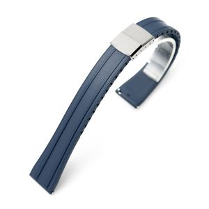 Quick Release FKM28 Navy Blue FKM Rubber watch strap - 16mm