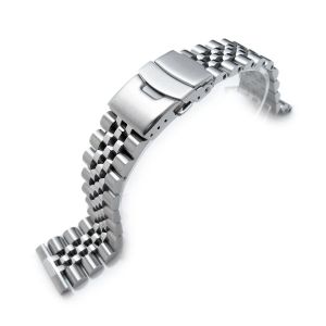 Super-J Louis Stainless Steel Straight End Bracelet - 14mm