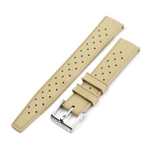 Quick Release Khaki Tropical-Style Pro FKM rubber watch strap, 20mm - 30mm