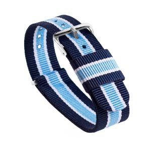 Navy Sky Ivory NATO® style Watch Band - 24mm