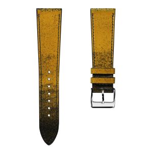 Radstock Vintage Genuine Leather Watch Strap - Vintage Gold - 17mm