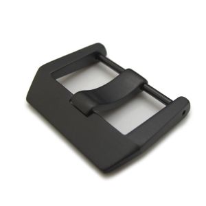 PVD Black 316L Stainless Steel Screw type 6mm Tongue Buckle for Bell&Ross BR01 BR03 watchband - 6mm