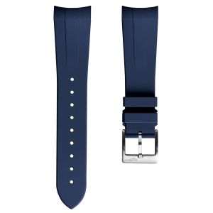 WatchGecko Premium Rubber Watch Strap to fit Tudor Black Bay 41mm -  Blue - 21mm