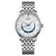 Baroncelli Heritage Smiling Moon 39 Stainless Steel / White